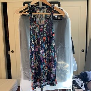 THEORY multicolored tank